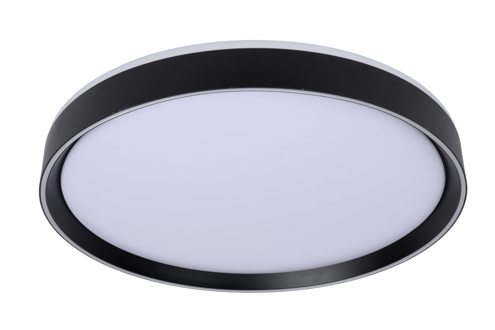 Lucide NURIA LED taklampa 36W 2700K 3-stegs dimbar rund Ø50cm Svart modern IP20