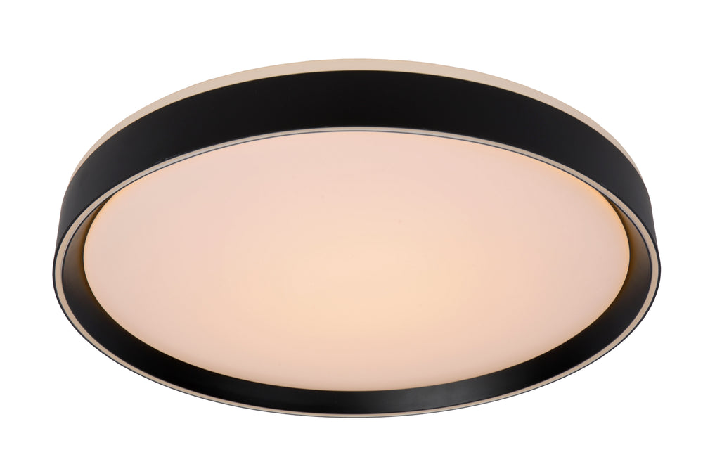Lucide NURIA LED taklampa 36W 2700K 3-stegs dimbar rund Ø50cm Svart modern IP20