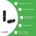 lc led-lampa 220-240v ac 4000k 5000 lumen ip20 ce rohs certifierad