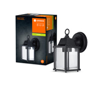 Ledvance ENDURA Classic Lantern Square S E27 utomhus vägglampa Svart IP43 gjuten aluminium