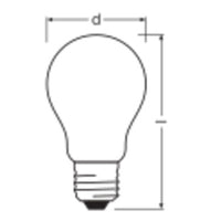 Ledvance LED Classic A60 Frostad E27 Dimbar 3.8W 2700K 806 lumen Varmvit Energiklass A