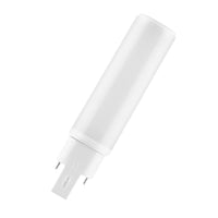 led pl-c dulux hf & ac mains v 6w 600 useful lumens 3000k g24q-1 replaces 13w