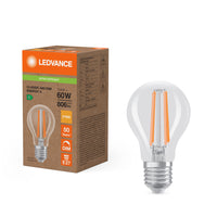 Ledvance LED Classic A E27 Warm White 2700K 3.8W dimmable clear bulb 806 lumens 220-240V IP20 50000h