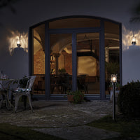 Ledvance ENDURA Classic Stolpe 55cm E27 utomhuslampa i rostfritt stål IP44 med glasdiffusor