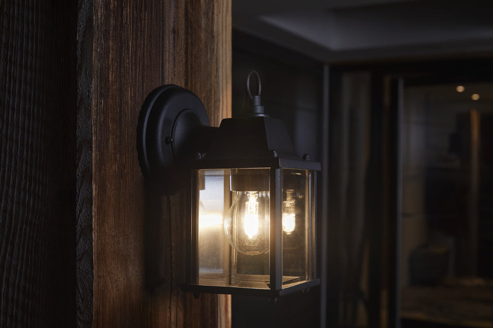 Ledvance ENDURA Classic Lantern Square E27 utomhus vägglampa Svart IP43 ytmontering 220-240V