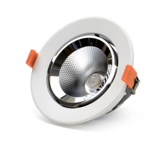 LCB LED Infälld Downlight banaanspot 10W 3000K 4000K Philips chip IP20 CRI 80 CE RoHS butikbelysning
