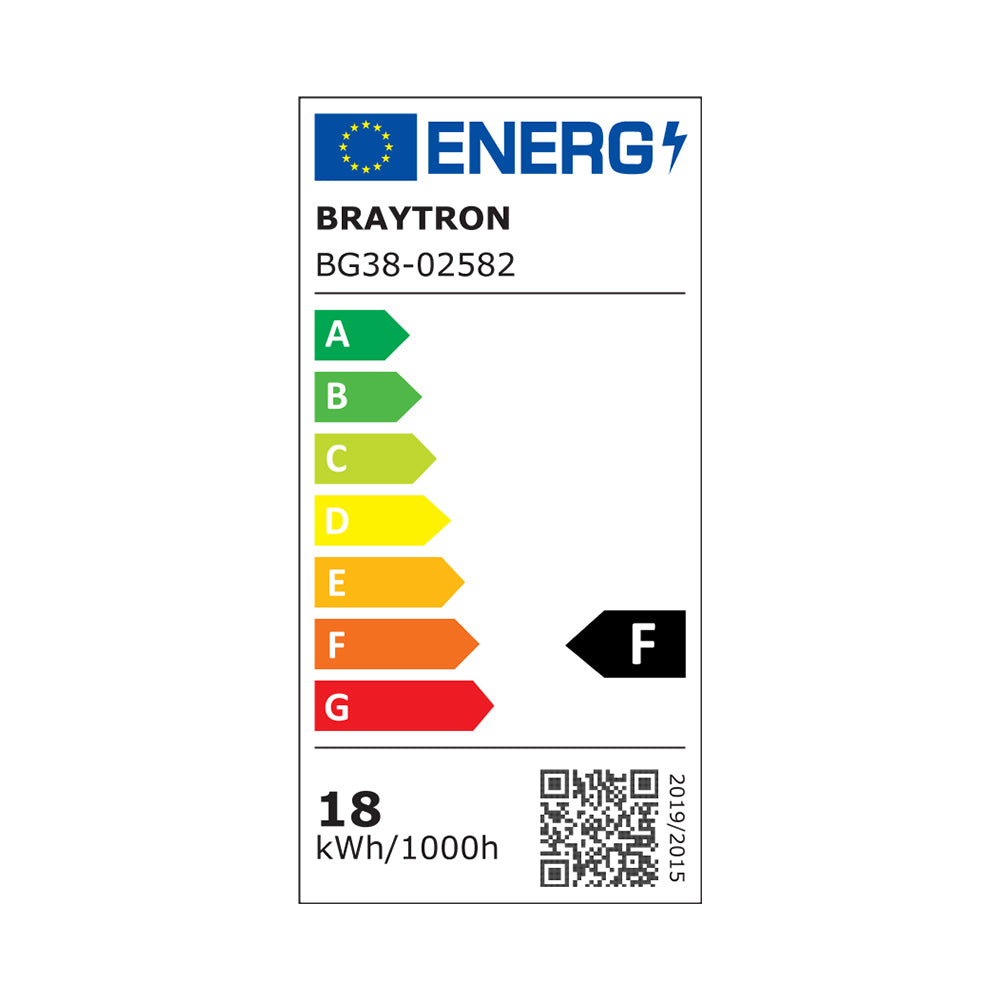 Braytron utomhus LED-vägglampa 2x9W IP65 3IN1 1780 lumen grå