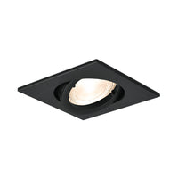 braytron kvadratisk svart infälld spotlight 35w, aluminium, ip20, inomhus gu10, mr16