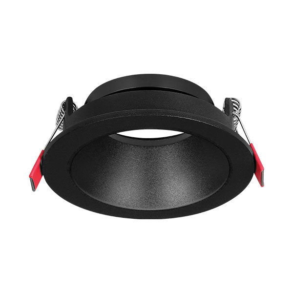Braytron inomhus spotlight, MR16 sockel, 35W, svart aluminium, 85mm diameter