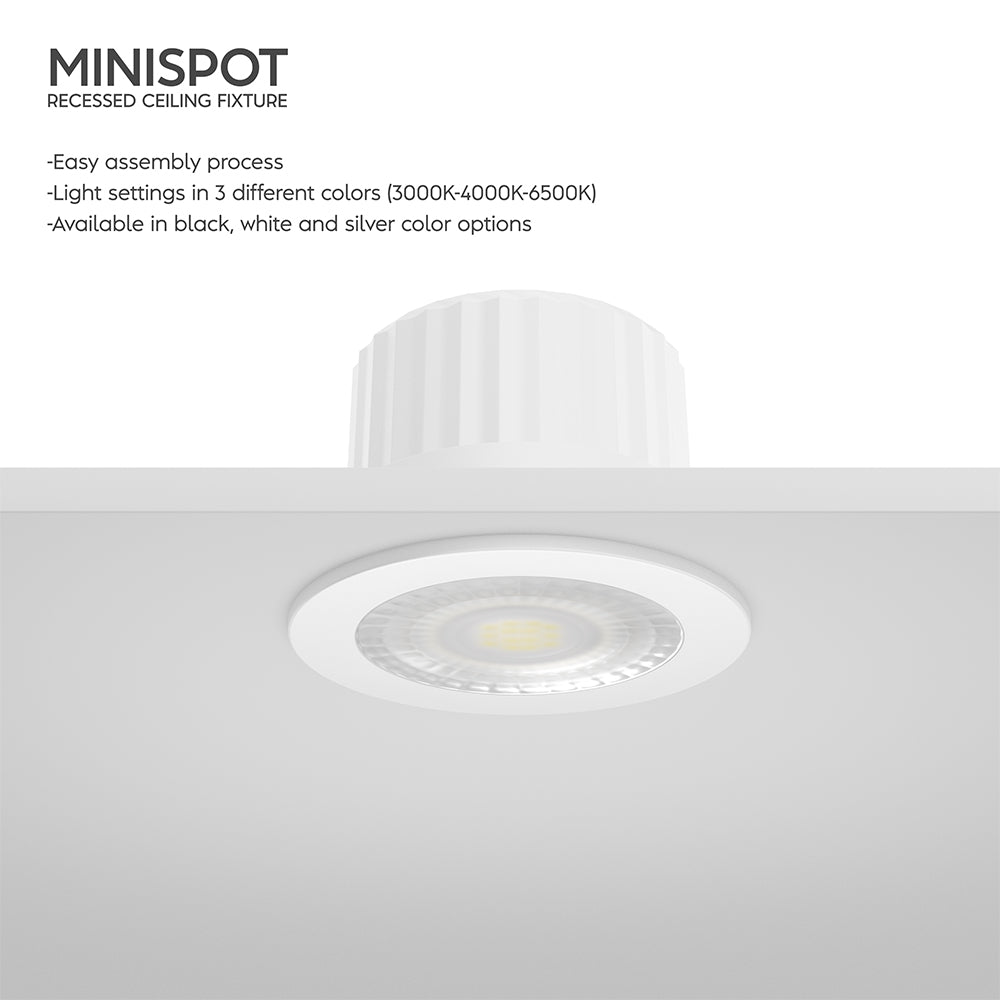 Braytron LED spotlight 3W 3000K warm white IP54 38° beam 210 lumen non-dimmable