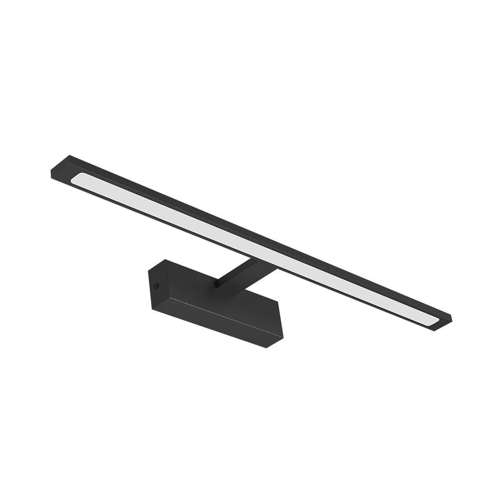 Braytron 12W LED mirror light, IP44, 900 lumens, 3IN1 color temperature, black, 600 mm length, 220-240V