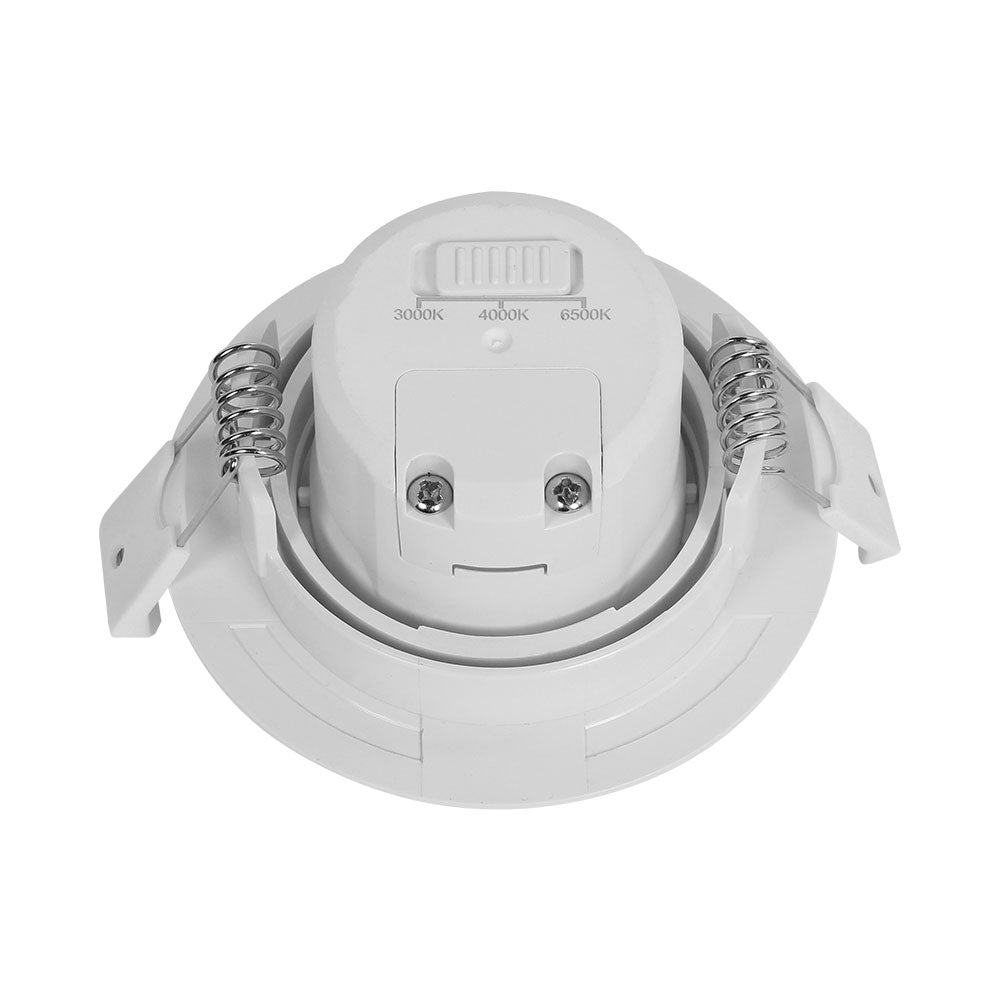 Braytron LED Spotlight 7W 220-240V 3-i-1 CCT Dimbar Rund Vit IP20 630 lumen 38° Ljuskägla