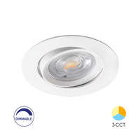 Braytron LED Spotlight 7W 220-240V 3-i-1 CCT Dimbar Rund Vit IP20 630 lumen 38° Ljuskägla