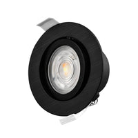 Braytron LED Spotlight 7W Svart Rund 3-i-1 CCT Dimbar 220-240V 630 lumen IP20 38° Inomhusbelysning