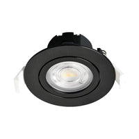 Braytron LED Spotlight 7W Svart Rund 3-i-1 CCT Dimbar 220-240V 630 lumen IP20 38° Inomhusbelysning