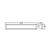 Braytron LED väggbelysning 18W 4000K 1800 lumen IP40 Vit 575mm inomhus armatur
