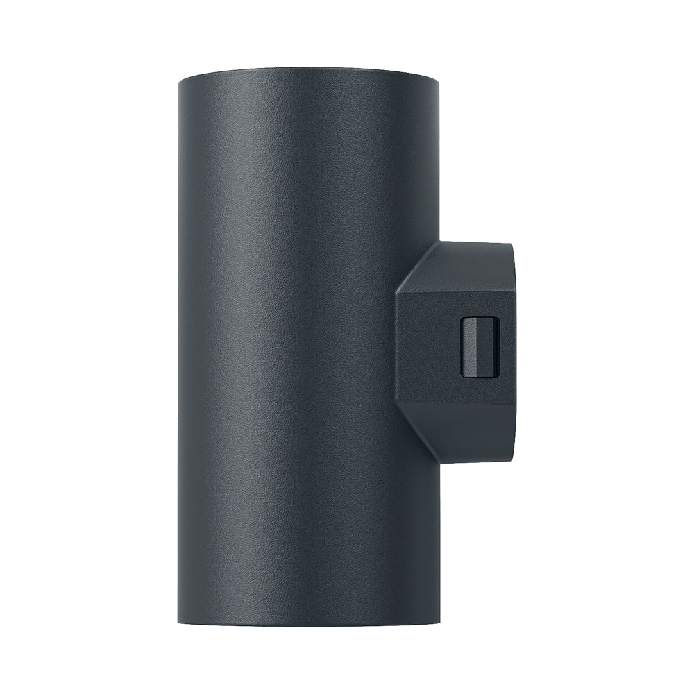 Braytron LED väggarmatur 2x9W 3-i-1 CCT 1780 lumen Grå IP65 IK08 utomhusbelysning