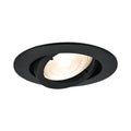 Braytron infälld rund LED-spotlight armatur, Svart aluminium, MR16-sockel, max 35W, IP20 inomhusbelysning