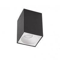 LED takspotlight - Kube Matt Svart 95x95x138 mm - Exkl. LED Spotlight