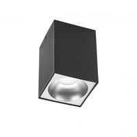 LED takspotlight - Kube Matt Svart 95x95x138 mm - Exkl. LED Spotlight