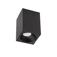 LED takspotlight - Kube Matt Svart 95x95x138 mm - Exkl. LED Spotlight