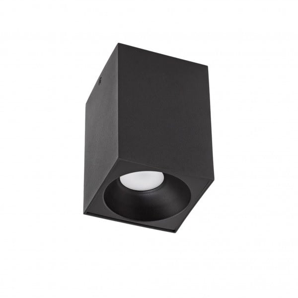 Spectrum LED takspot Cube Svart 95x95x138mm IP20 230V hölje exkl. LED-spot