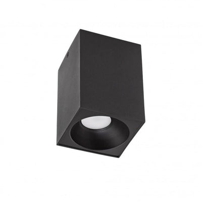 Spectrum LED takspot Cube Svart 95x95x138mm ytmonterad 230V hölje exkl. LED-spot