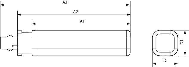 Philips CorePro LED PLC 5.5W 4000K G24q-1 4P kallvit lampa 660 lumen frostad CE RoHS