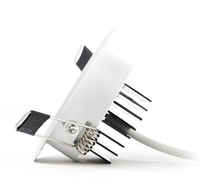 LCB LED infälld spotlight 10.5W 3000K varmvit IP20 220-240V Philips chip CE RoHS 83mm utskärning