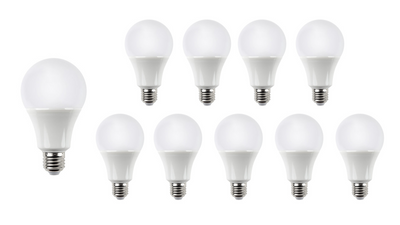 Modee E27 LED lampa A60 10.5W 3000K 1521 lumen IP20 ej dimbar 10-pack med 5 års garanti