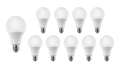 Spectrum E27 LED-lamppaket 10x A60 10.5W 1521 lumen 3000K Philips-chip 220-240V 120° CRI 80 IP20 CE RoHS