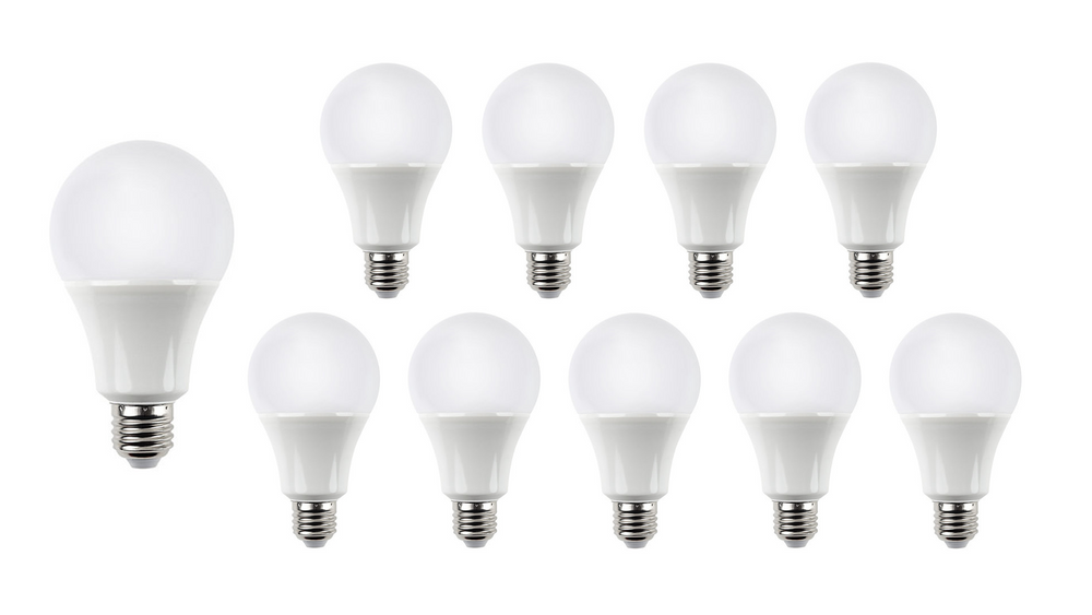 Spectrum E27 LED lampa A60 10.5W 3000K 1521 lumen 220-240V Philips-chip 120° spridning ej dimbar 10-pack