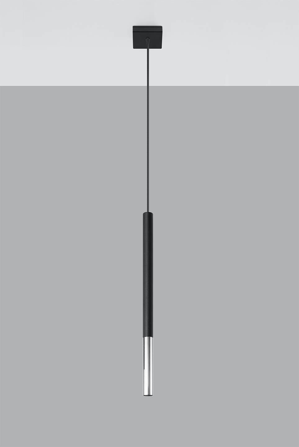 Sollux Lighting LED pendant light black chrome mozaica 1 x G9 fitting 50W 240V