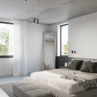 Sollux LED ceiling spotlight black silver DIREZIONE with GU10