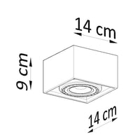 sollux lighting LED plafondspot QUATRO AR111 GU10, grey, flicker-free