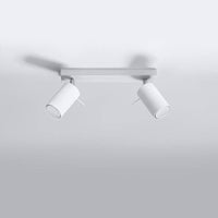 Sollux Lighting LED plafondspot with 2 GU10 fittings - white aluminum