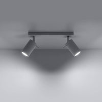 Sollux Lighting LED plafondspot with 2 GU10 fittings - white aluminum