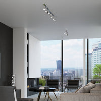 Sollux lighting led ceiling spot chrome ring with gu10 fitting