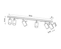 Sollux lighting led ceiling spot chrome ring with gu10 fitting