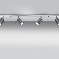 Sollux lighting led ceiling spot chrome ring with gu10 fitting