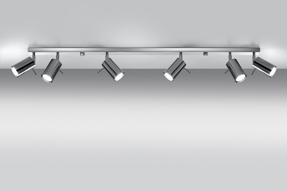 Sollux lighting led ceiling spot chrome ring with gu10 fitting