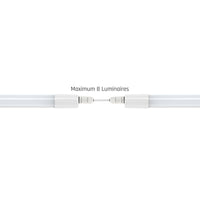 Spectrum LED-armatur 150cm 45W 4000K IP65 5150 lumen tak- eller pendelmontering Vit