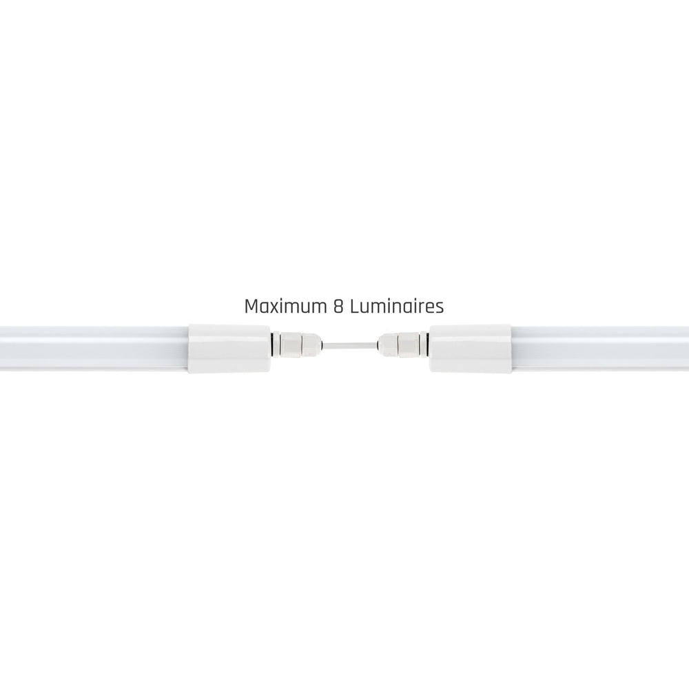 Spectrum LED-armatur 150cm 45W 4000K IP65 5150 lumen tak- eller pendelmontering Vit