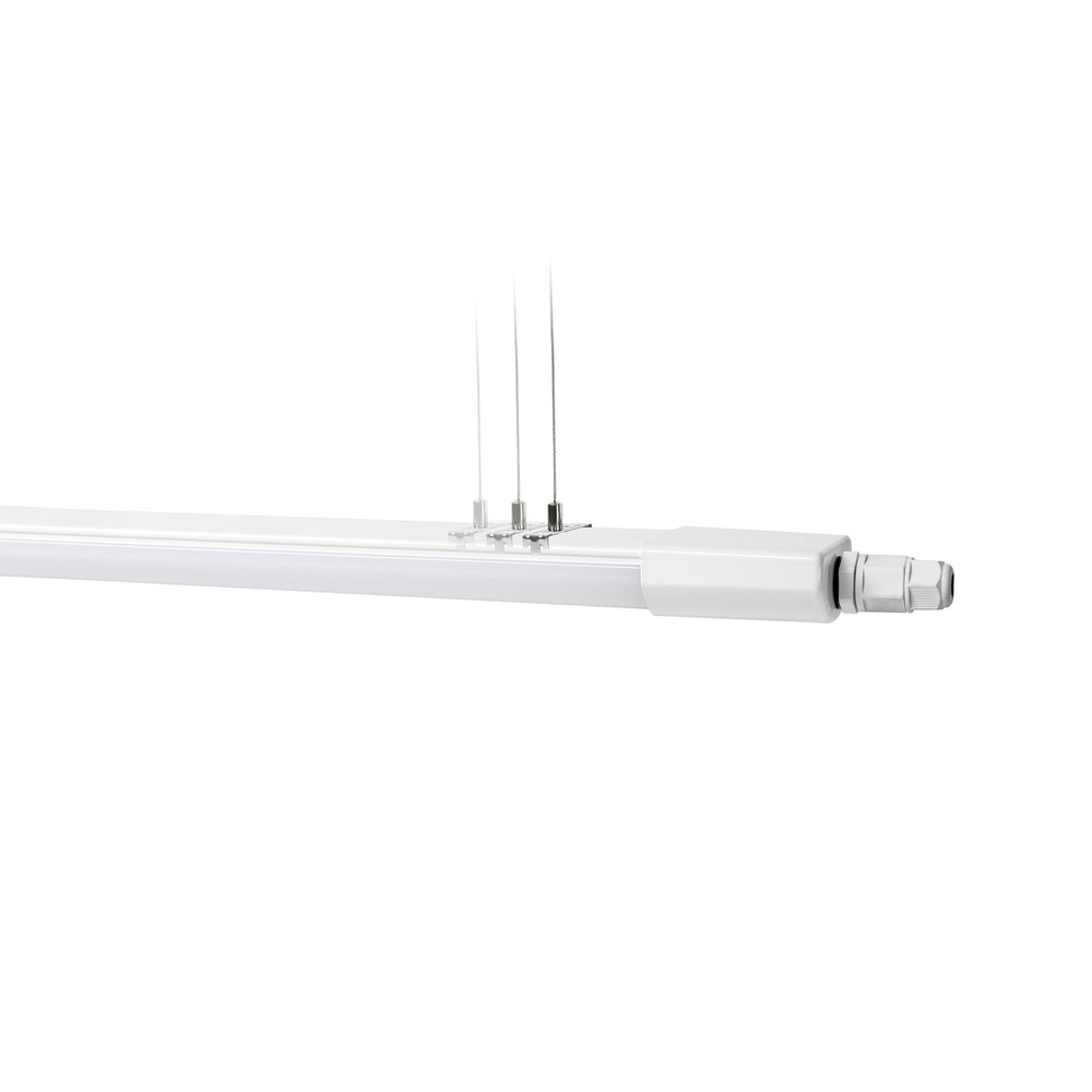 Spectrum LED-armatur 150cm 45W 4000K IP65 5150 lumen tak- eller pendelmontering Vit