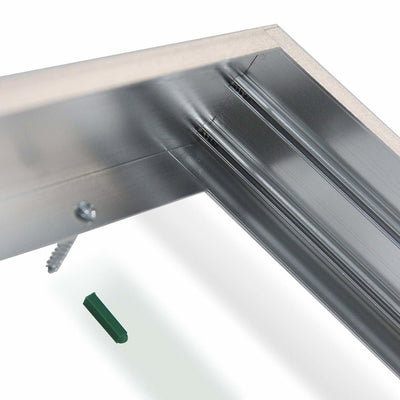 LED-panel aluminium silver 120x60cm ram med Philips chip