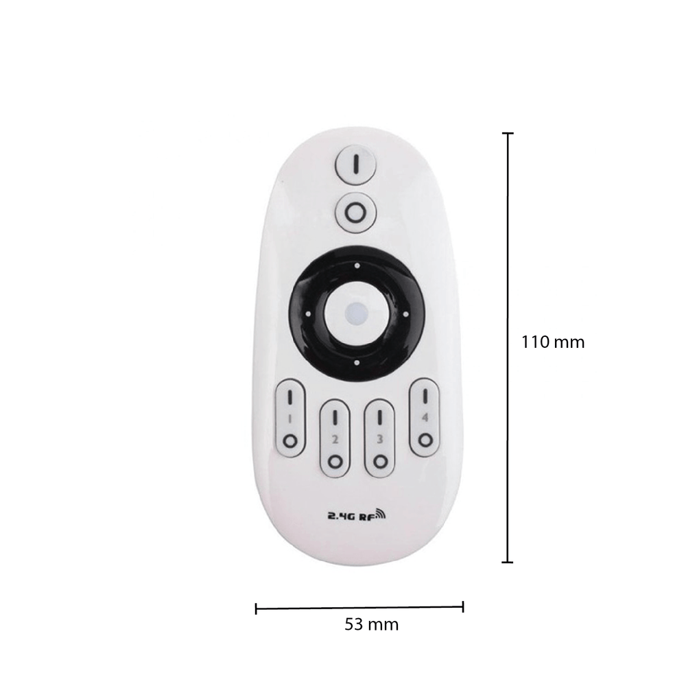 single color rf 2.4 ghz remote for 12v-24v led strips