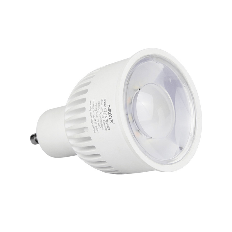 Led spot GU10 6W 550 lumen RGB+CCT MIBOXER dimmable light
