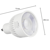 Led spot GU10 6W 550 lumen RGB+CCT MIBOXER dimmable light