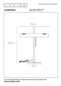 Lucide Glendale bordslampa 2xE27 svart LED 220-240V AC