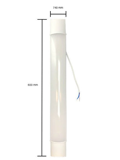 Spectrum LED-armatur 60 cm 18W armatur för varmvit omgivande belysning